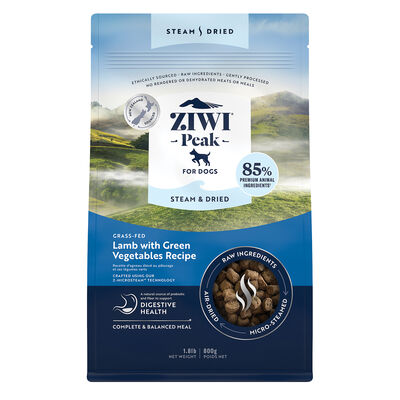 ZIWI, Peak Steam & Dried Lamb with Green Vegetables Dog Food
